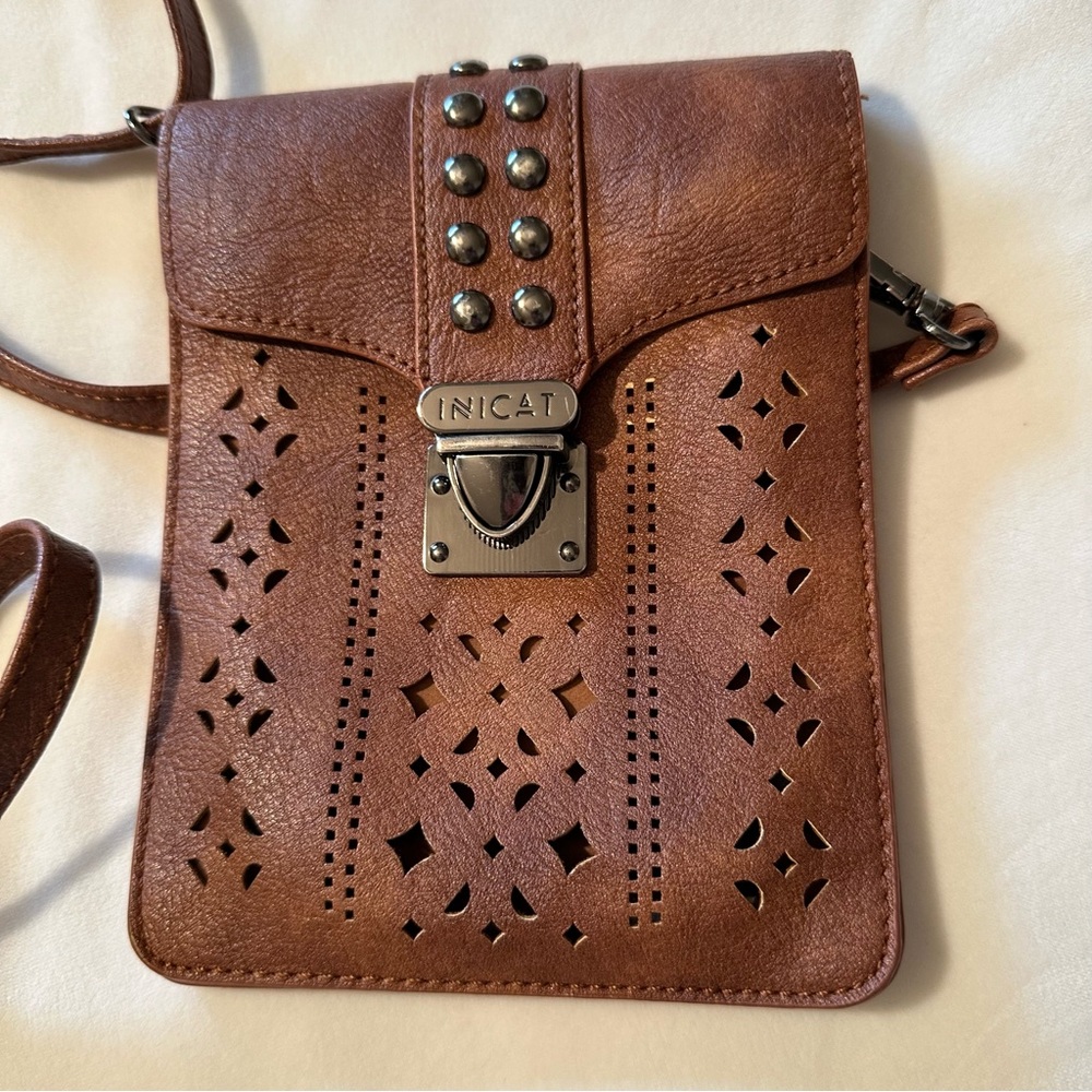 Western, boho leather purse